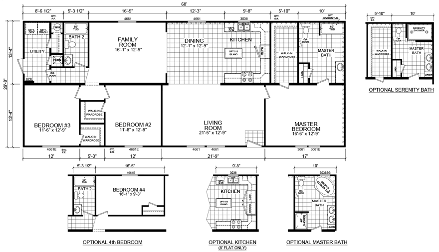 Lovette 28 X 68 1813 Sqft Mobile Home Factory Expo Home Centers